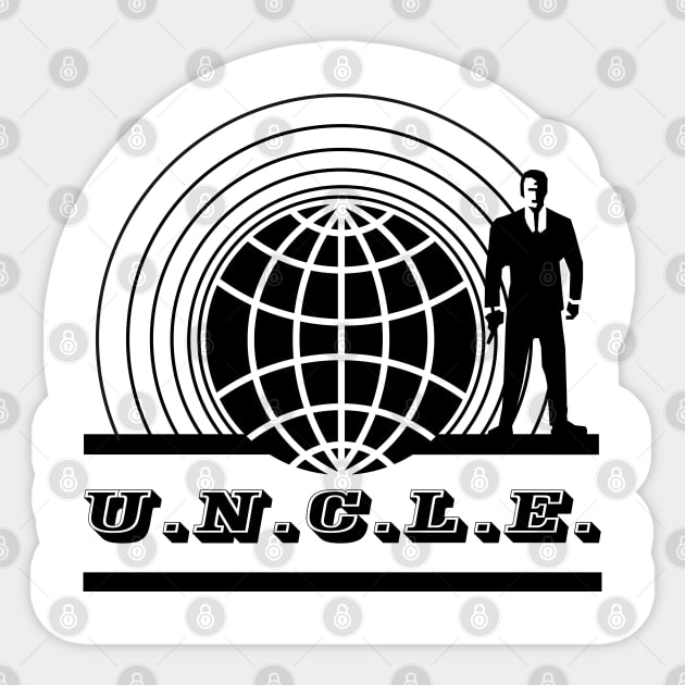 Man from U.N.C.L.E TV Show Logo Sticker by offsetvinylfilm